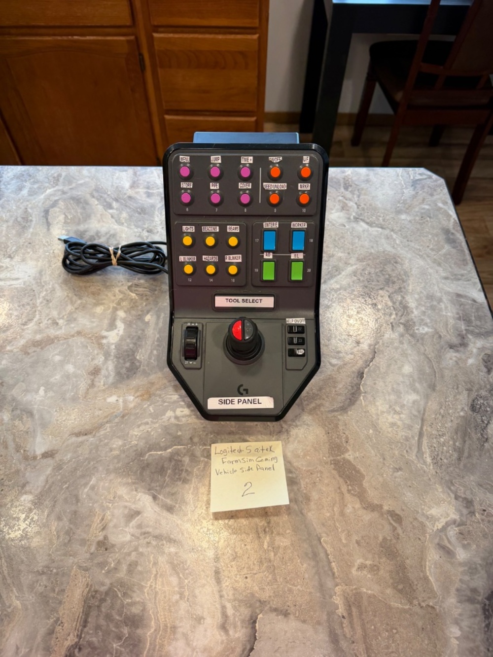 Saitek Farming Simulator wheel,pedals, Vehicle side panel,gear shifter,Farm Stic - Picture 6 of 16